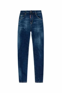 Dsquared2 GRANATOWY Jeansy `Cool Girl`