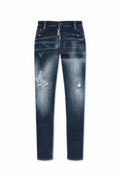 Dsquared2 GRANATOWY Jeansy `Cool Guy`