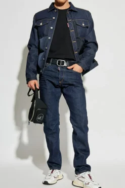 Dsquared2 GRANATOWY Jeansy `Dean`