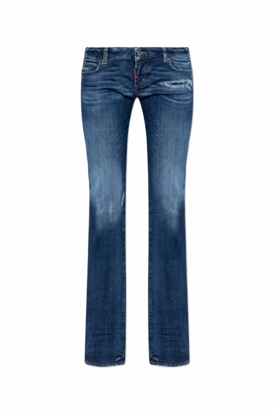 Dsquared2 GRANATOWY Jeansy `Bootcut Sharpei`