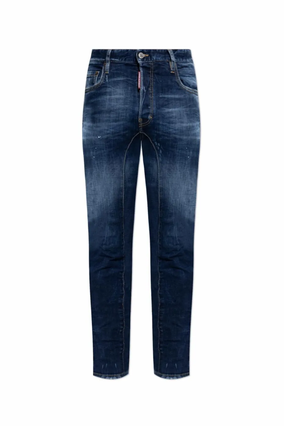 Dsquared2 GRANATOWY Jeansy `Tidy Biker`