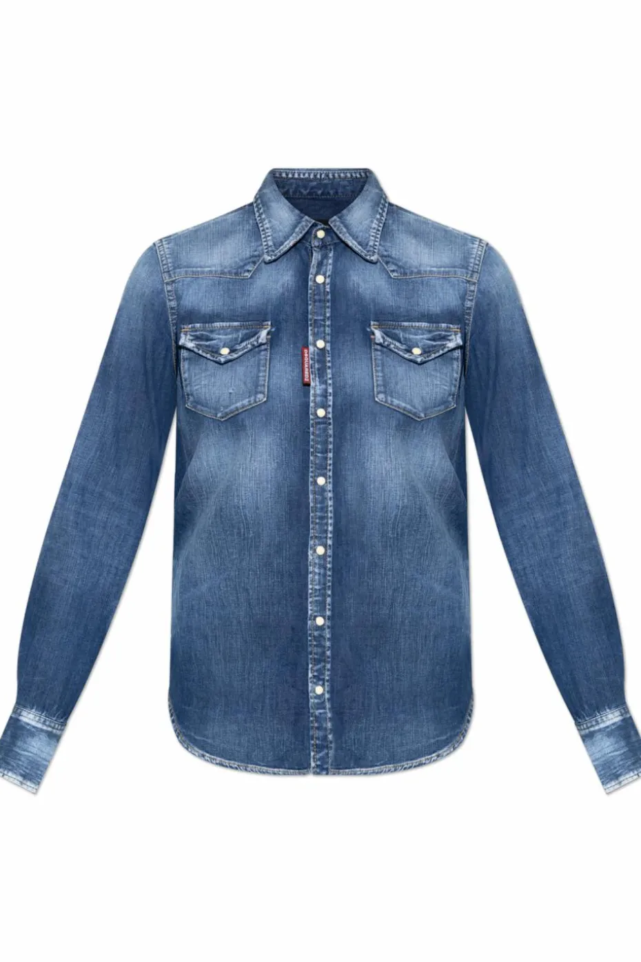 Dsquared2 GRANATOWY Koszula jeansowa