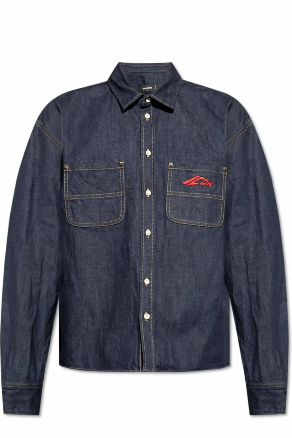 Dsquared2 GRANATOWY Koszula jeansowa
