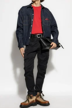 Dsquared2 GRANATOWY Koszula jeansowa