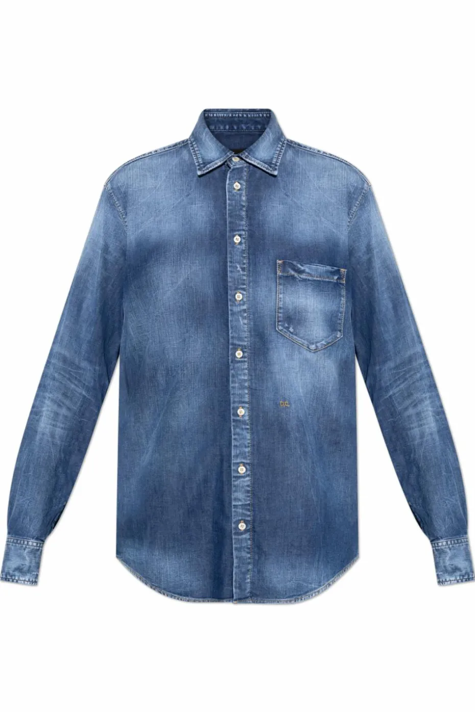 Dsquared2 GRANATOWY Koszula jeansowa