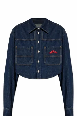 Dsquared2 GRANATOWY Koszula jeansowa