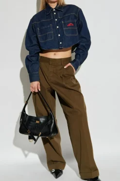 Dsquared2 GRANATOWY Koszula jeansowa