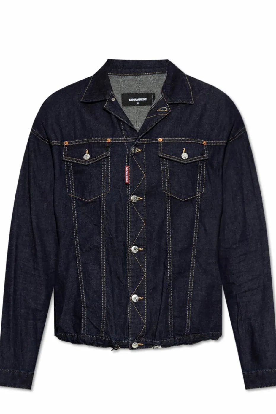Dsquared2 GRANATOWY Kurtka jeansowa kapsuła `Summer Lovers`