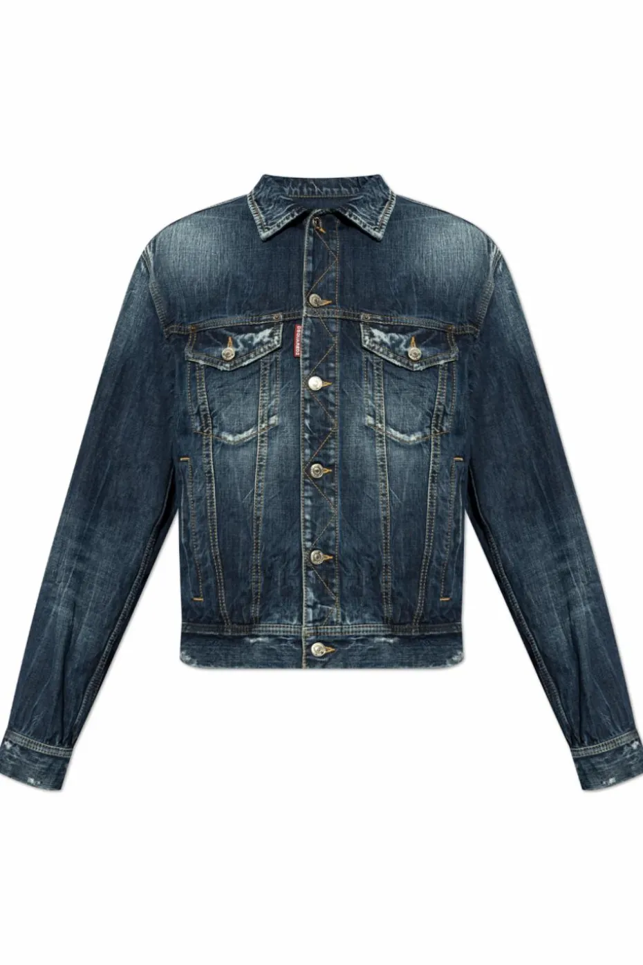 Dsquared2 GRANATOWY Kurtka jeansowa
