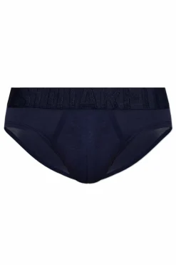 Dsquared2 GRANATOWY Slipy z logo