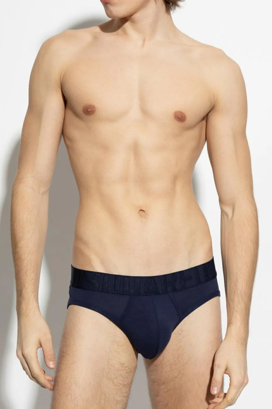 Dsquared2 GRANATOWY Slipy z logo