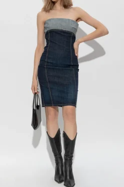 Dsquared2 GRANATOWY Sukienka jeansowa