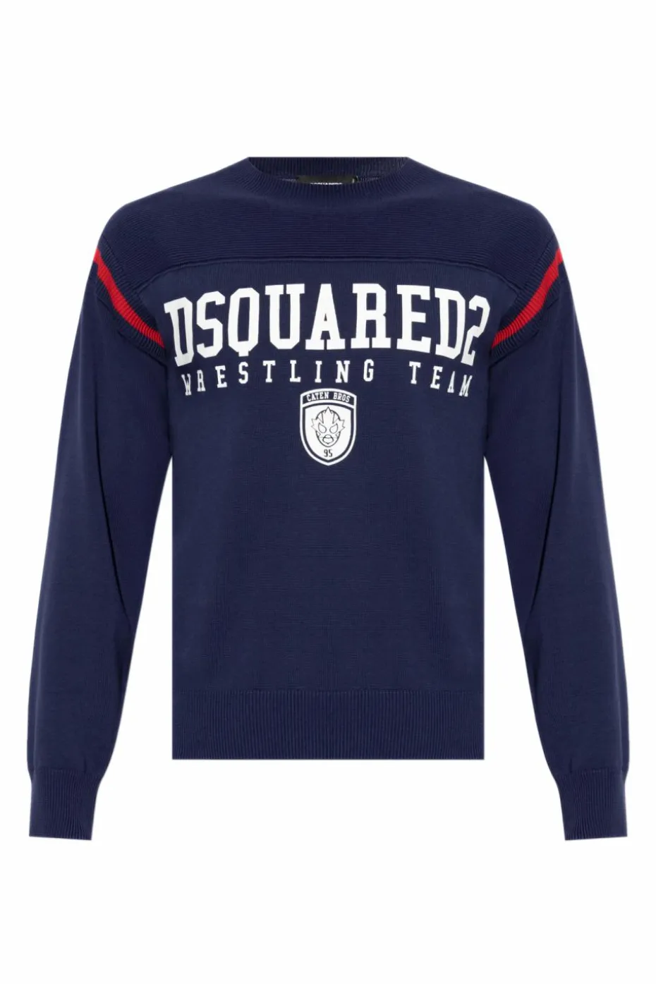 Dsquared2 GRANATOWY Sweter z logo