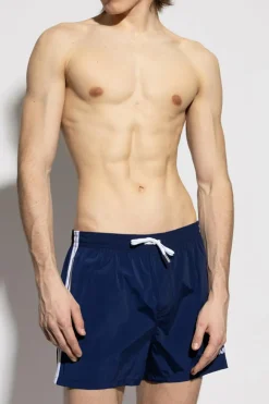 Dsquared2 GRANATOWY Szorty kąpielowe