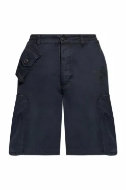Dsquared2 GRANATOWY Szorty `Hunter` typu `cargo`