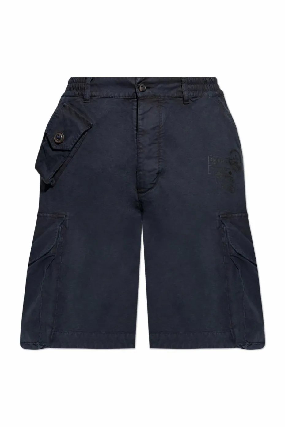 Dsquared2 GRANATOWY Szorty `Hunter` typu `cargo`