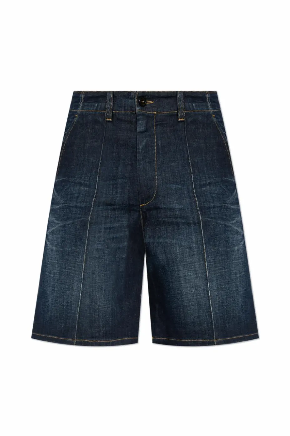 Dsquared2 GRANATOWY Szorty jeansowe `Snatch`