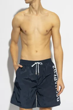 Dsquared2 GRANATOWY Szorty kąpielowe