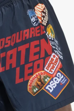 Dsquared2 GRANATOWY Szorty kąpielowe