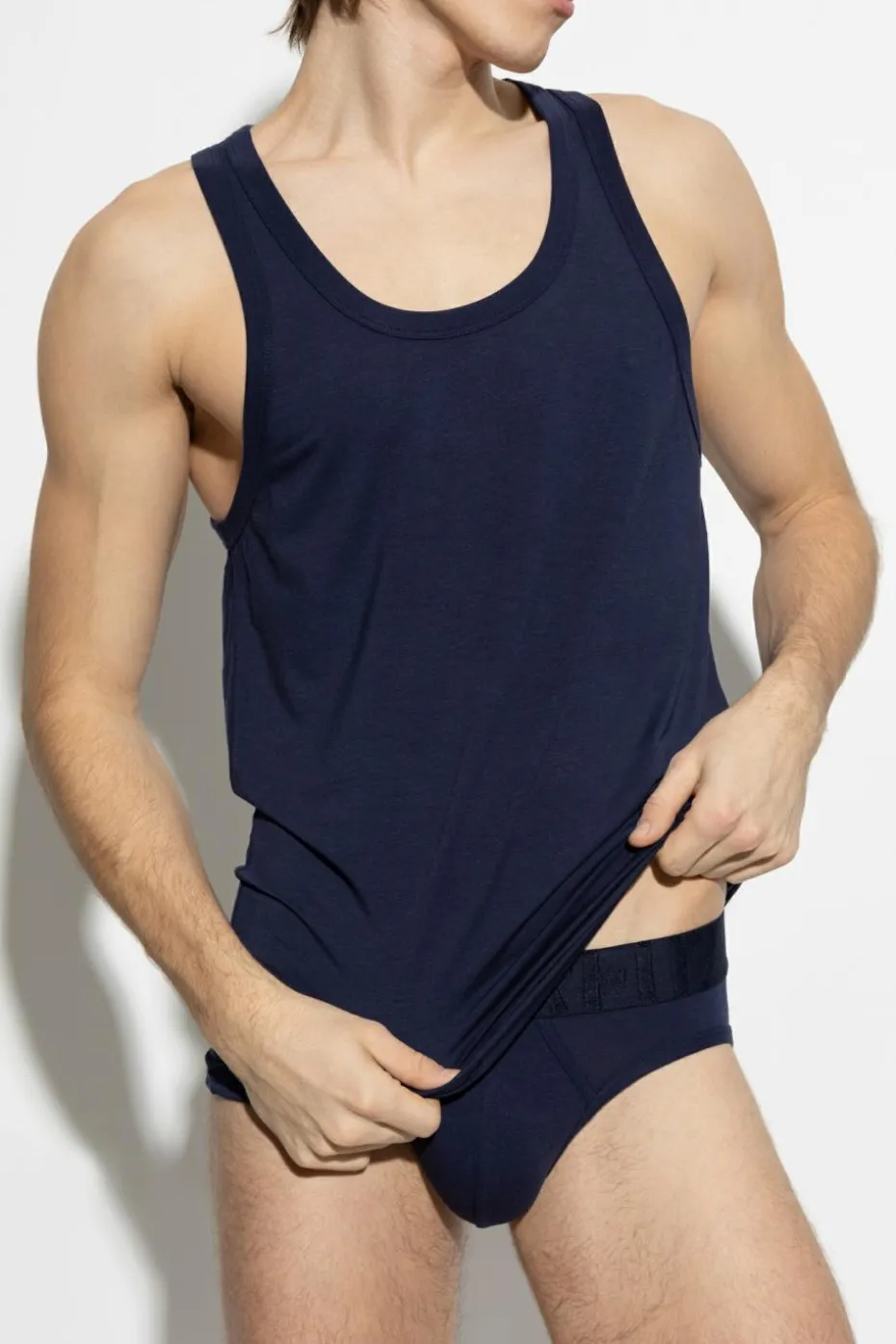 Dsquared2 GRANATOWY Top z kolekcji `Underwear`