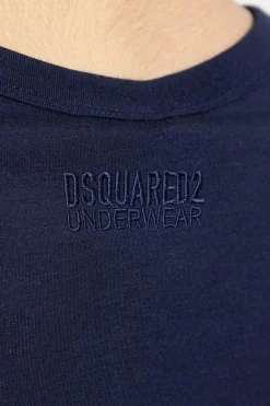 Dsquared2 GRANATOWY Top z kolekcji `Underwear`