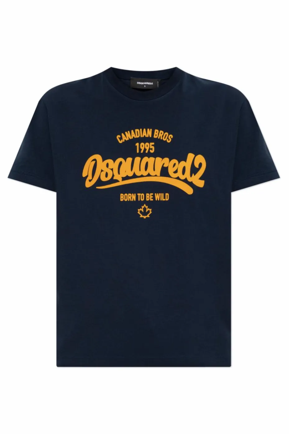 Dsquared2 GRANATOWY T-shirt z logo