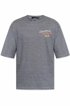 Dsquared2 GRANATOWY T-shirt kapsuła `Summer Lovers`