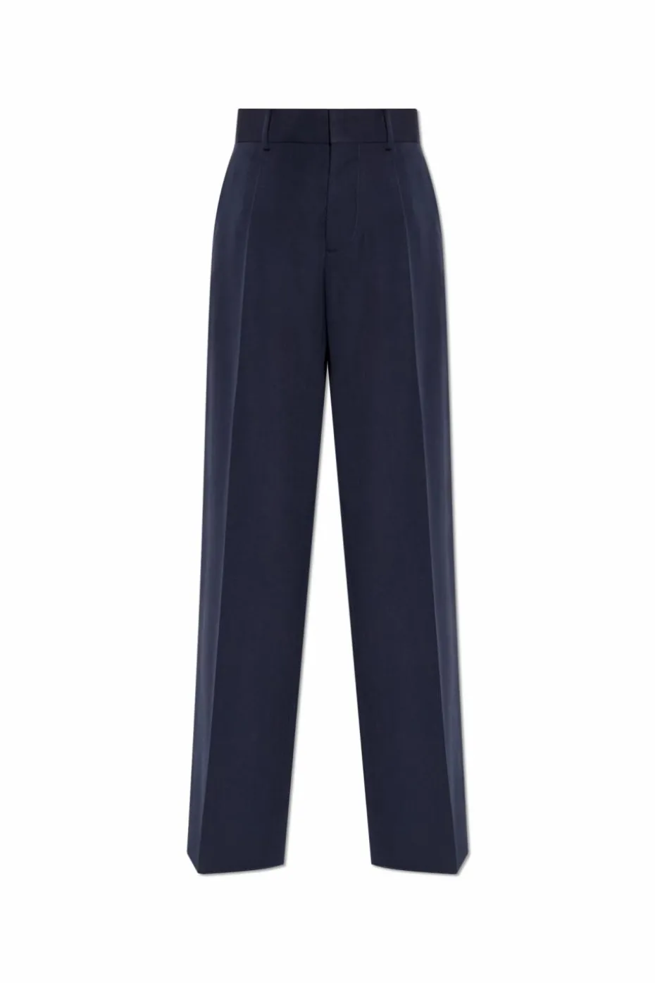 Dsquared2 GRANATOWY Wełniane spodnie