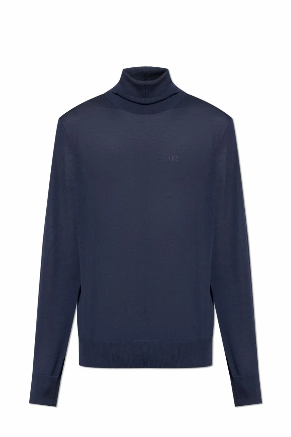 Dsquared2 GRANATOWY Wełniany golf