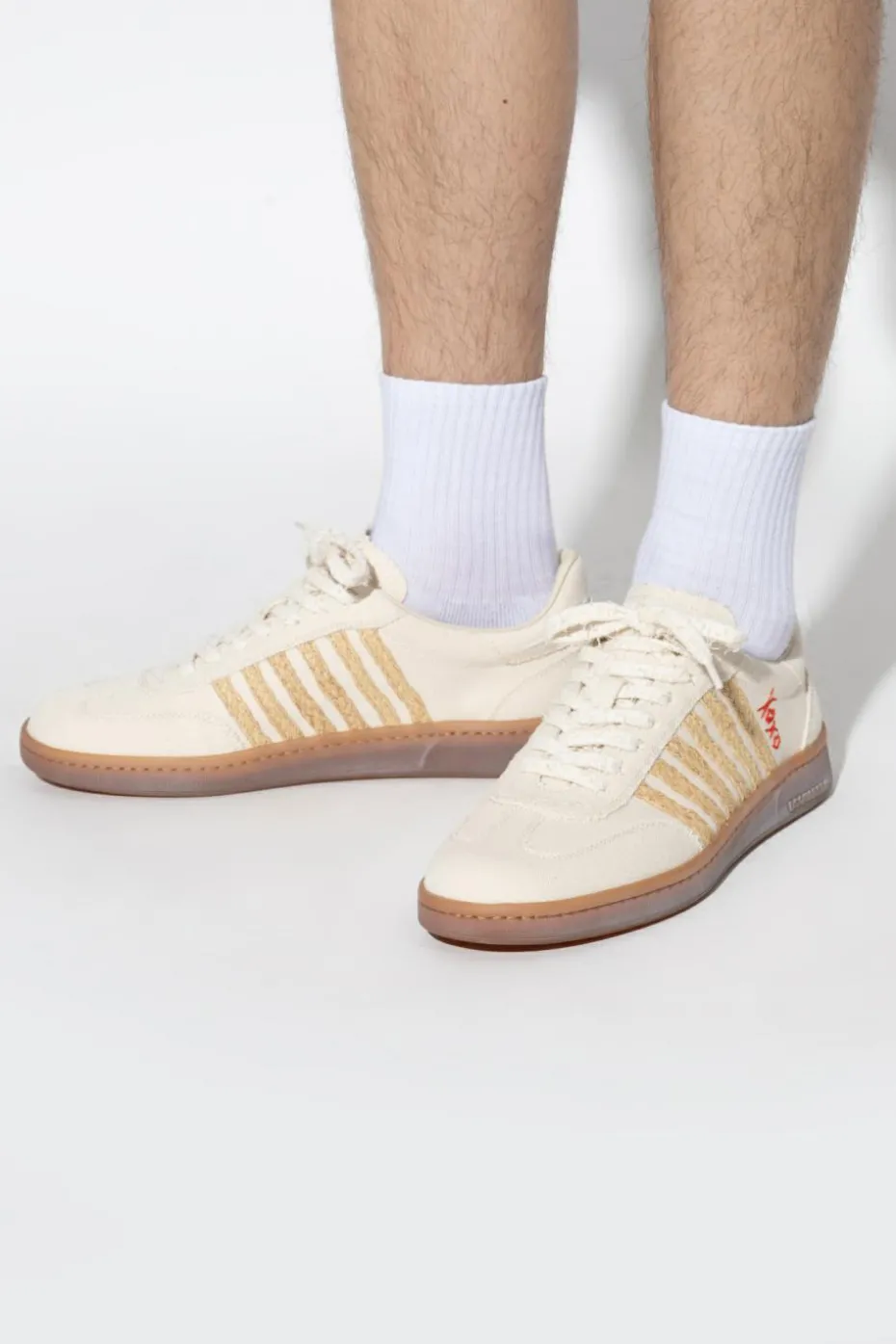 Dsquared2 kremowy Buty sportowe kapsuła `Summer Lovers`
