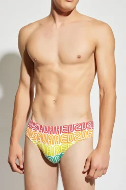 Dsquared2 MULTIKOLOR Slipy kąpielowe