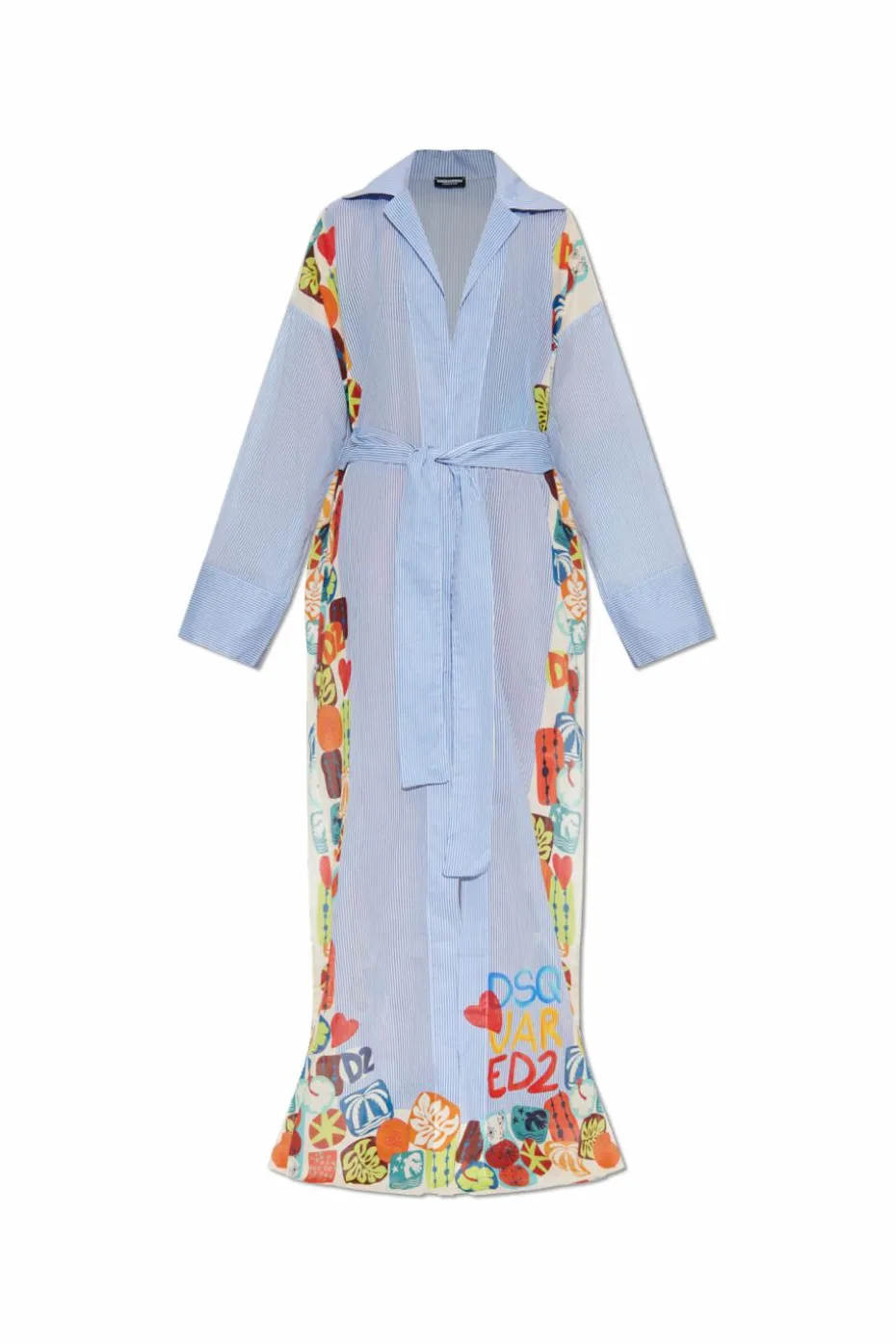 Dsquared2 NIEBIESKI Bawełniane kimono