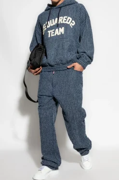Dsquared2 NIEBIESKI Bluza z logo