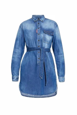 Dsquared2 NIEBIESKI Jeansowa sukienka