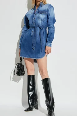 Dsquared2 NIEBIESKI Jeansowa sukienka