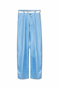 Dsquared2 NIEBIESKI Jedwabne spodnie