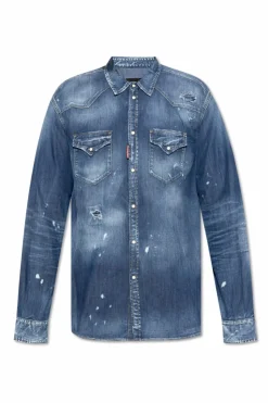Dsquared2 NIEBIESKI Koszula jeansowa