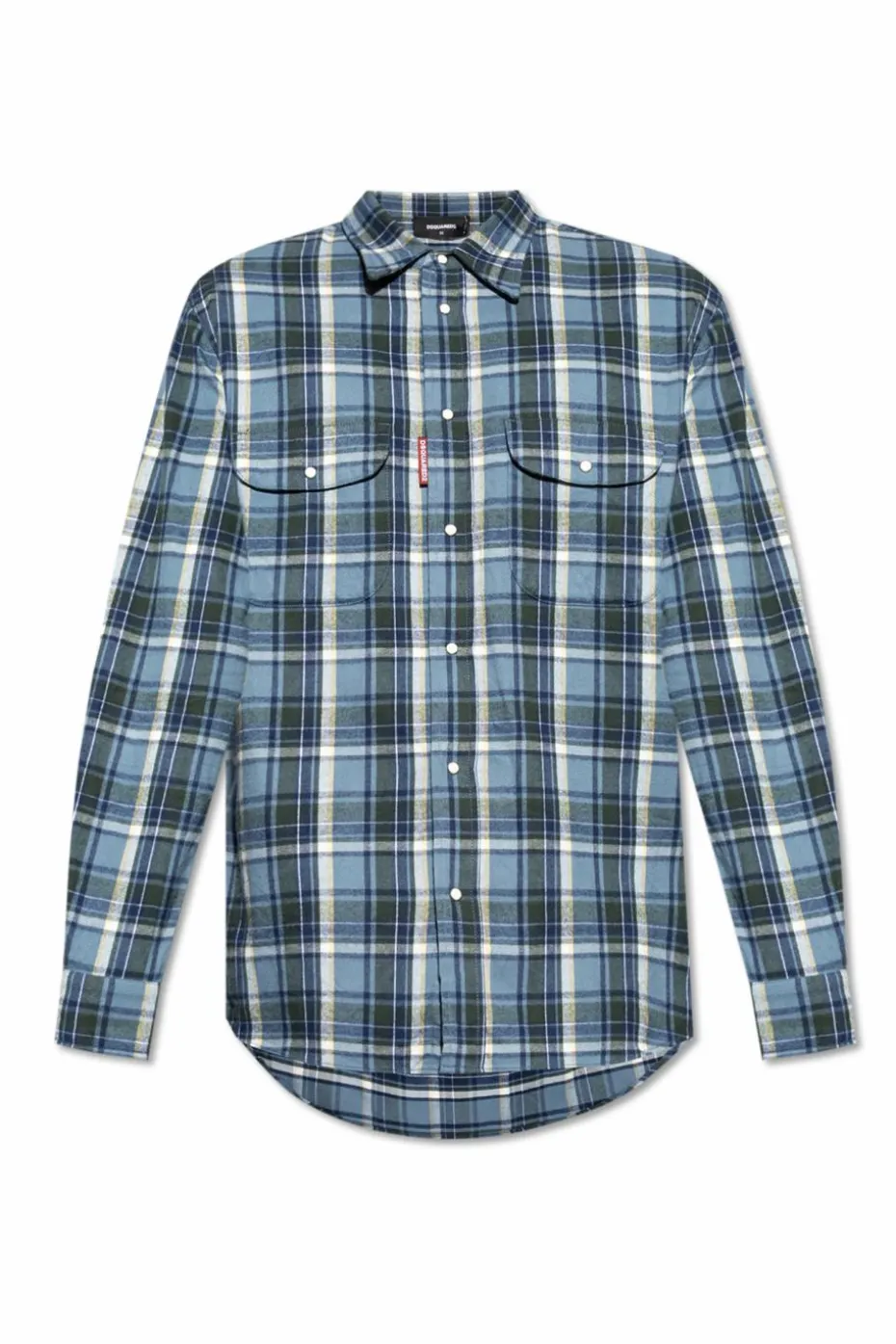 Dsquared2 NIEBIESKI Koszula w kratę