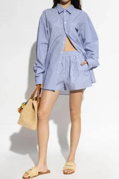 Dsquared2 NIEBIESKI Koszula kapsuła `Summer Lovers`
