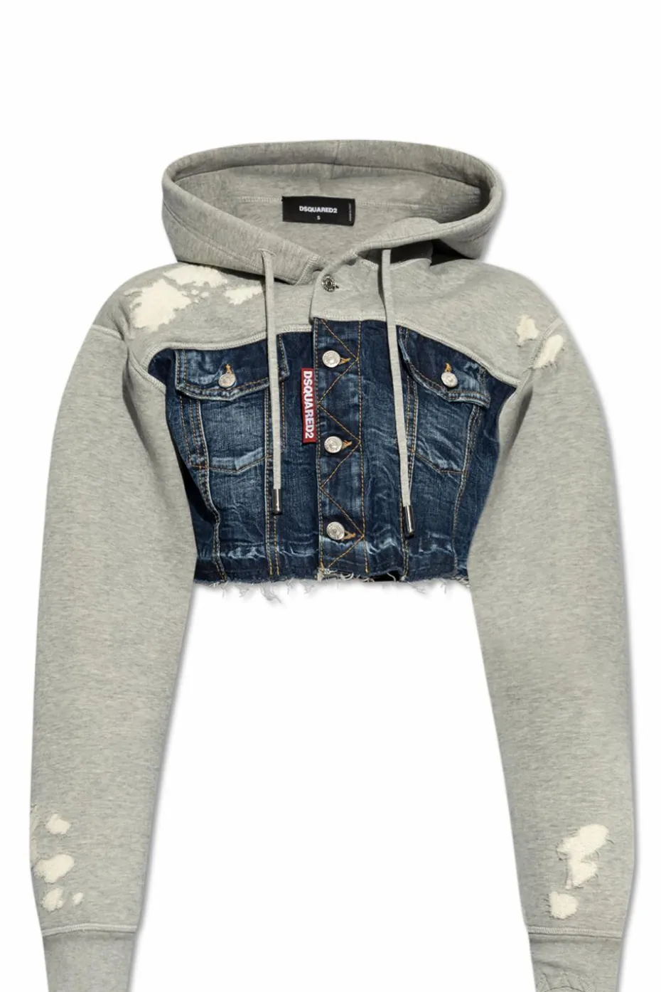 Dsquared2 NIEBIESKI Kurtka z łączonych materiałów