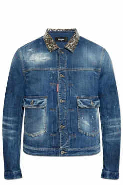 Dsquared2 NIEBIESKI Kurtka jeansowa