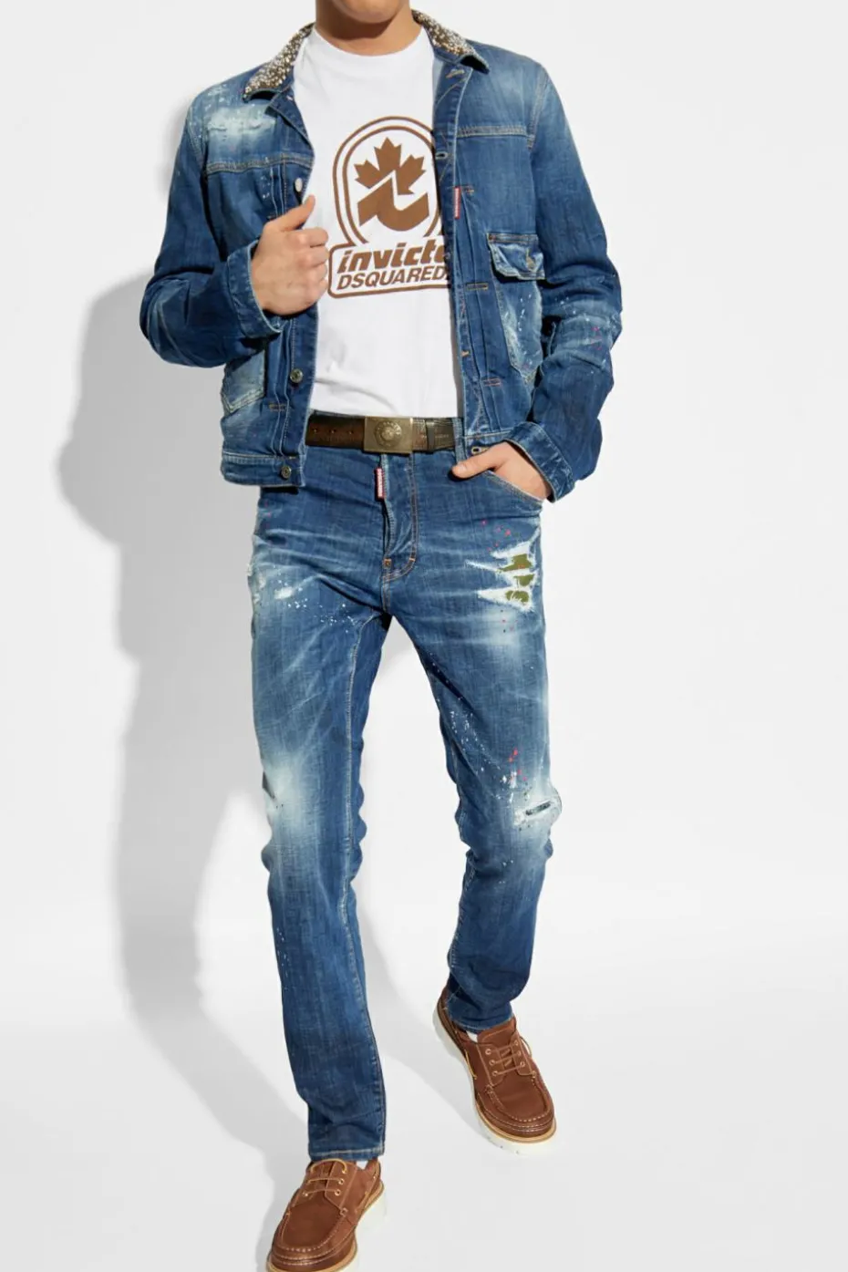 Dsquared2 NIEBIESKI Kurtka jeansowa