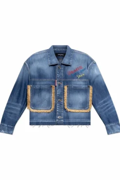 Dsquared2 NIEBIESKI Kurtka jeansowa `Summer Lovers`