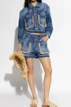 Dsquared2 NIEBIESKI Szorty kapsuła `Summer Lovers`