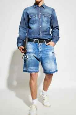 Dsquared2 NIEBIESKI Szorty `Boxer`