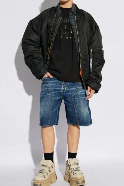 Dsquared2 NIEBIESKI Szorty `Carpenter`