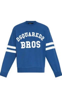 Dsquared2 NIEBIESKI T-shirt z nadrukiem