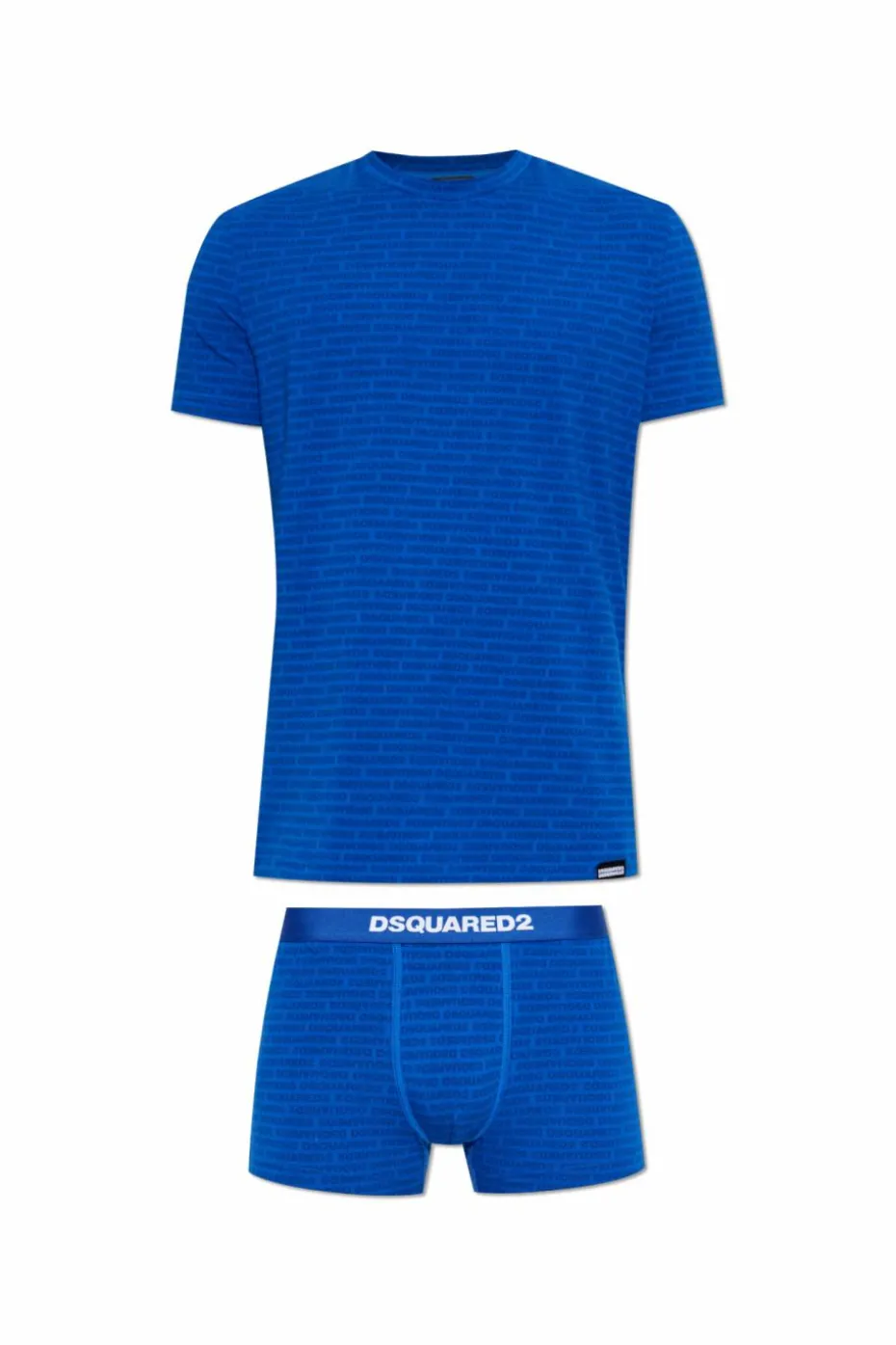 Dsquared2 NIEBIESKI Zestaw: bokserki i t-shirt z kolekcji `Underwear`