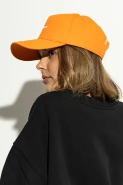 Dsquared2 POMARAŃCZOWY Czapka z daszkiem