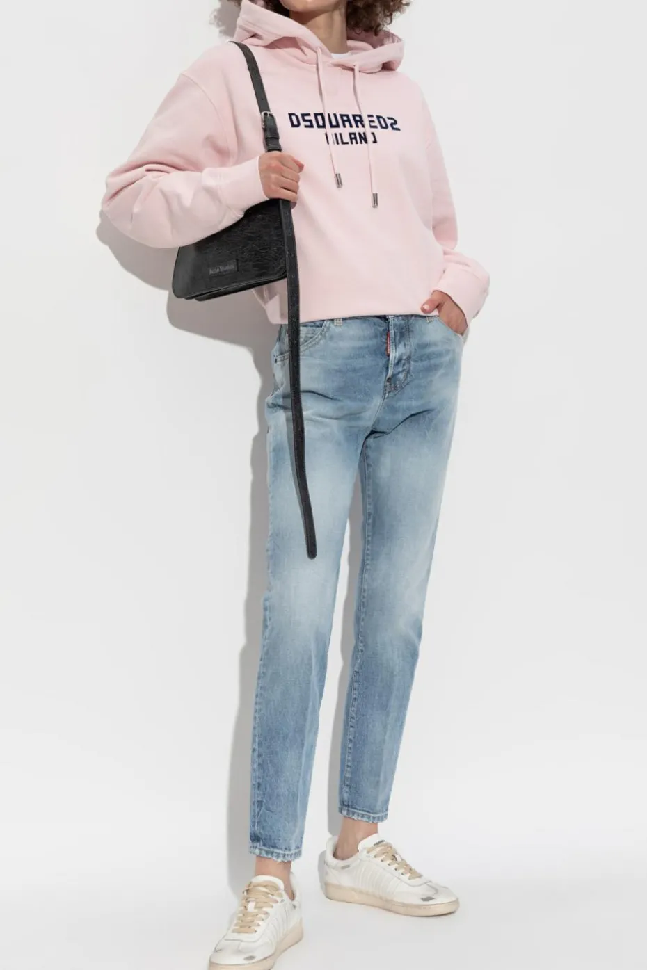 Dsquared2 RÓŻOWY Bluza z logo